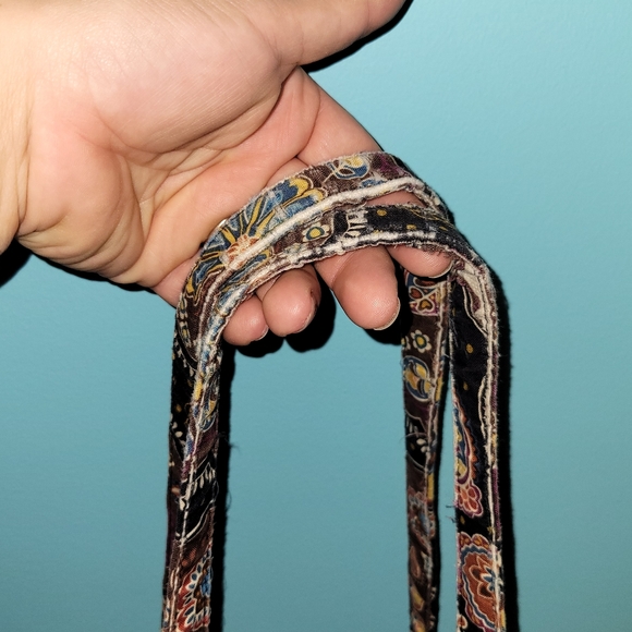 Vera Bradley Brown Kensington Paisley Shoulder Purse - Picture 4 of 8